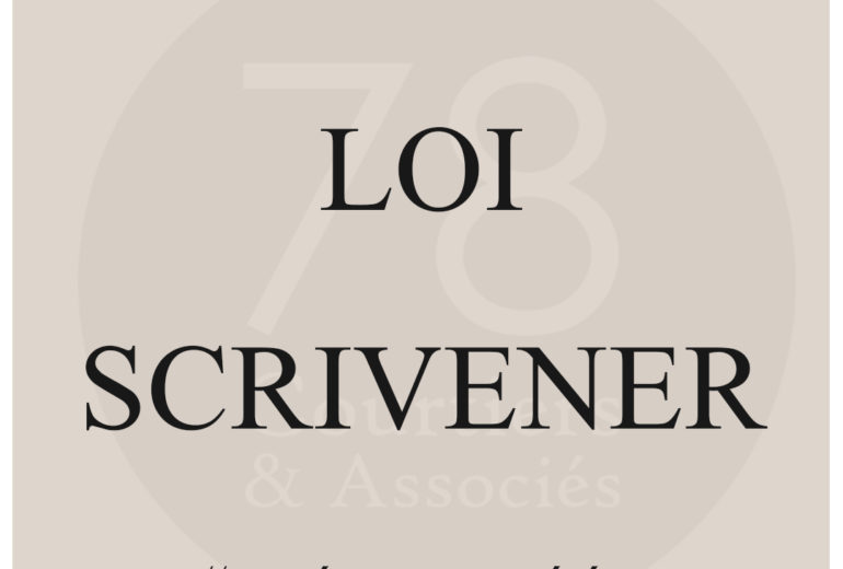 Définition loi scrivener