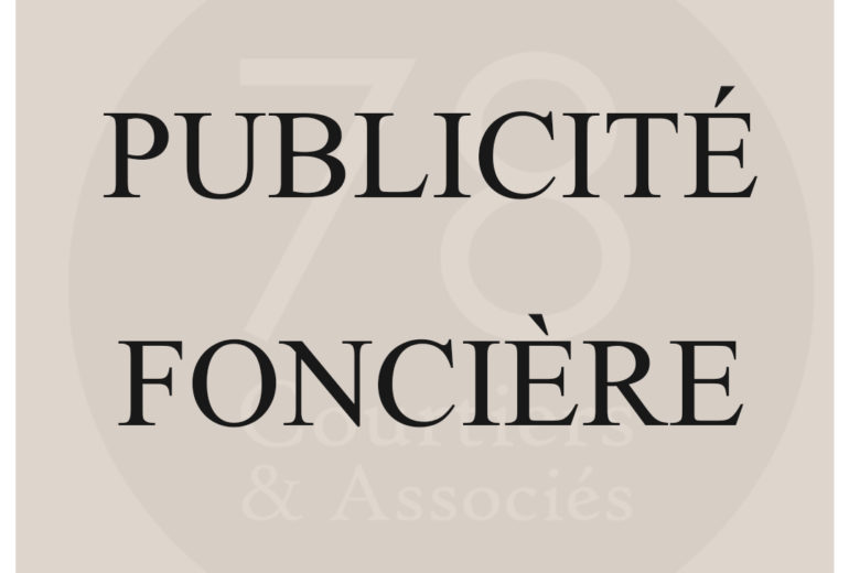 Définition publicité foncière