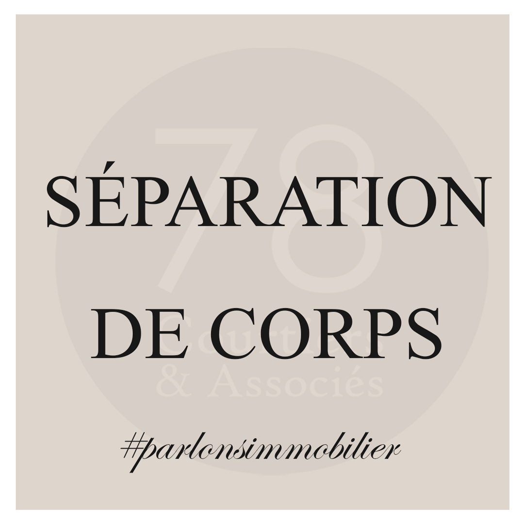 Définition séparation de corps