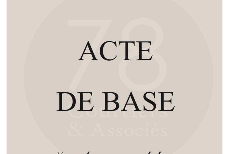 Définition Acte de base